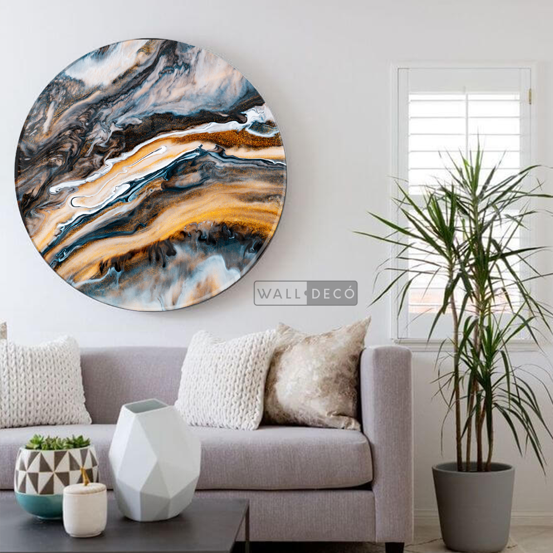 Cuadro Circular Fluido Galaxy