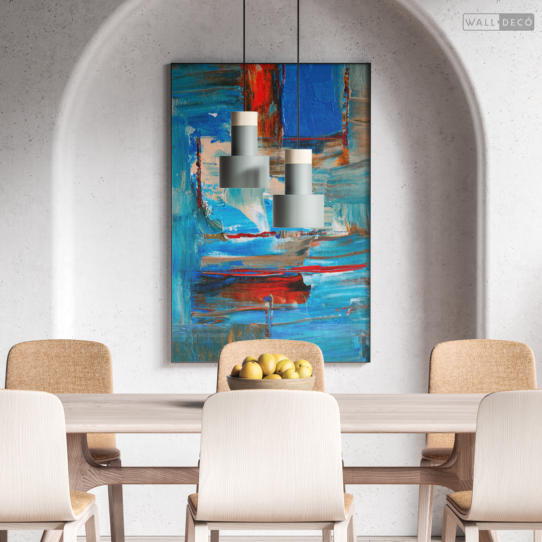 Arte Abstracto Profundidad Azul