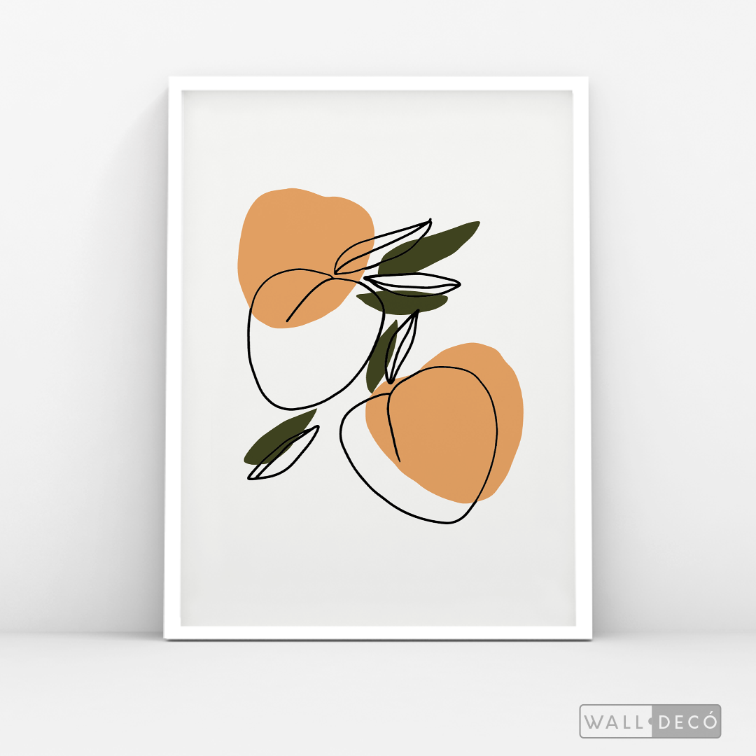 Cuadro Minimalista Durazno