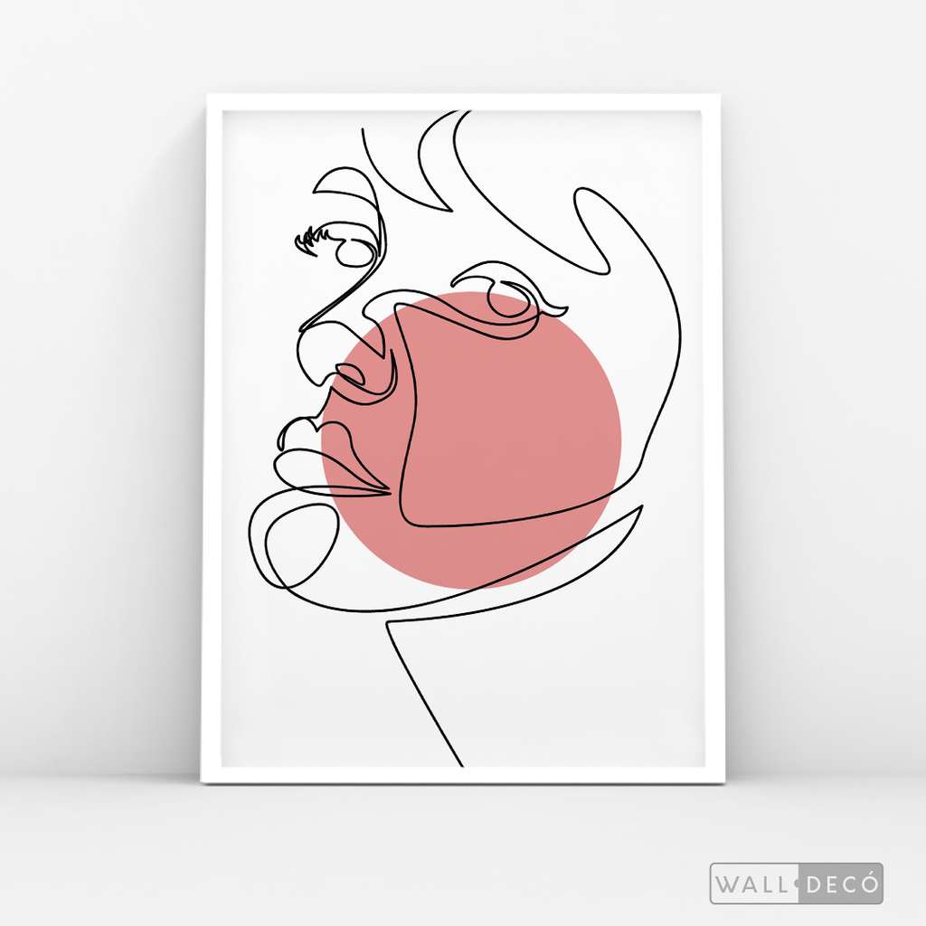 Cuadro Face Lines Eva