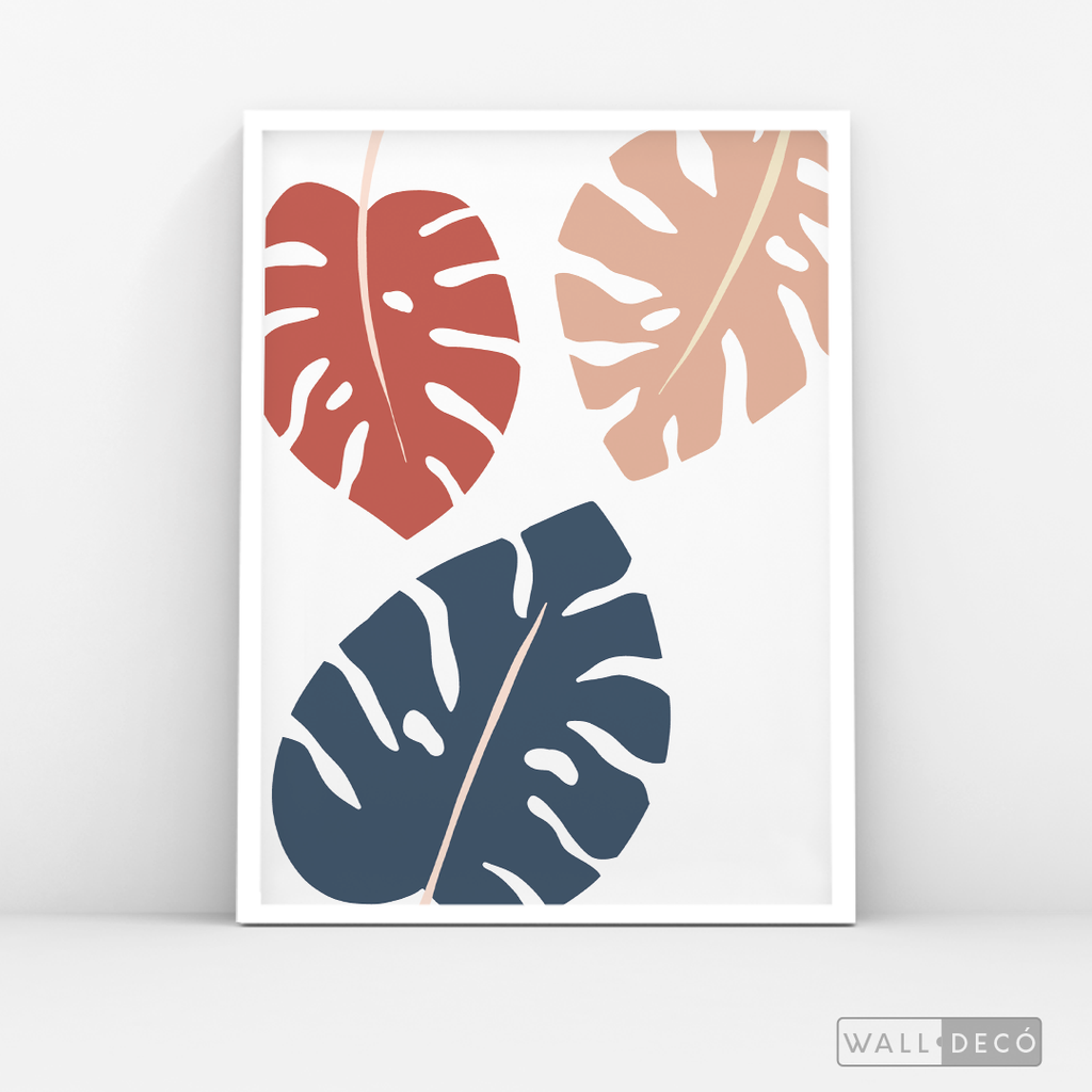 Cuadro Boho Monstera color