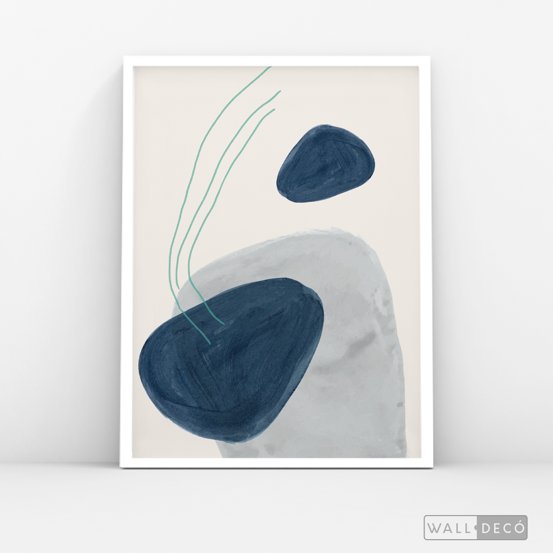 Cuadro Abstracto Calma en Azul