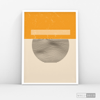 Cuadro Abstracto Minimal Sunset Yellow