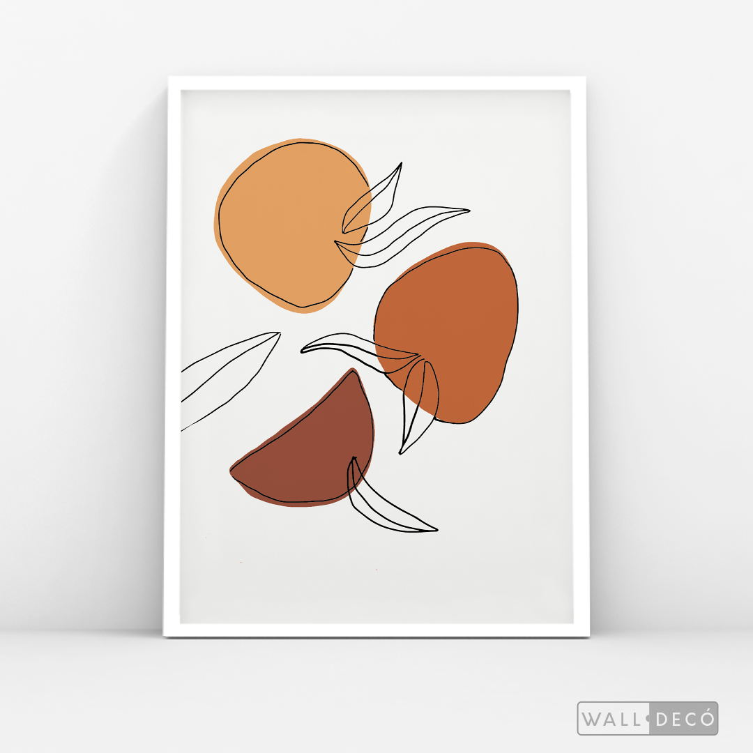 Cuadro Minimalista Cerezas