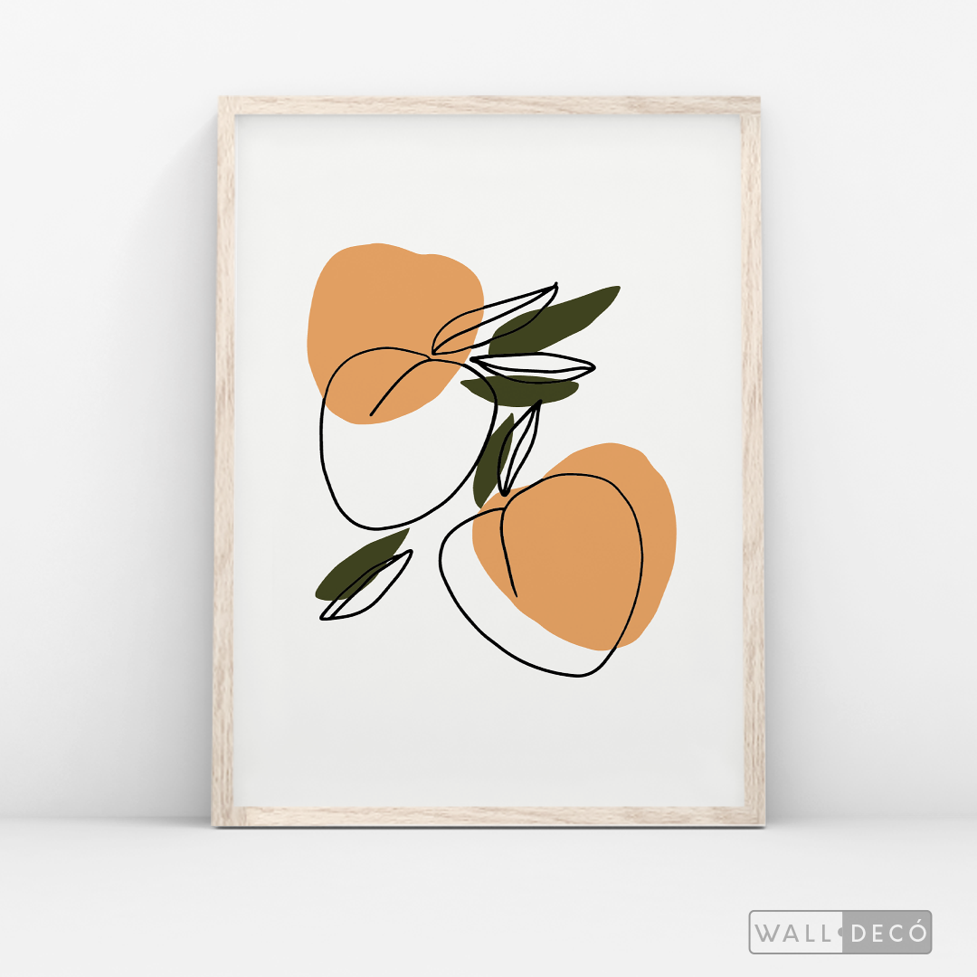 Cuadro Minimalista Durazno