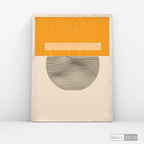 Cuadro Abstracto Minimal Sunset Yellow