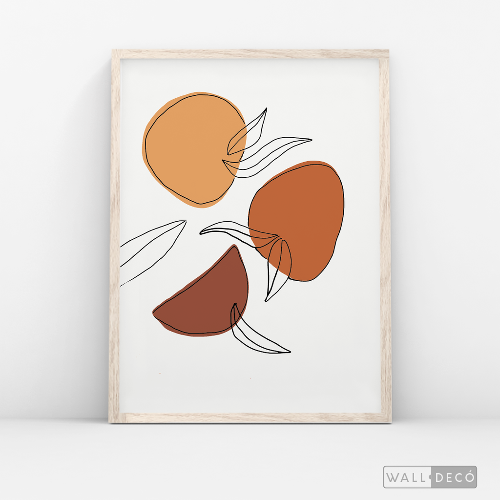 Cuadro Minimalista Cerezas