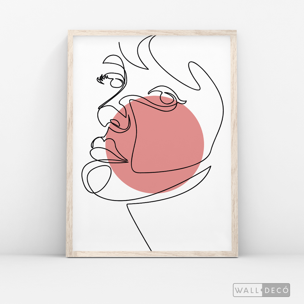 Cuadro Face Lines Eva