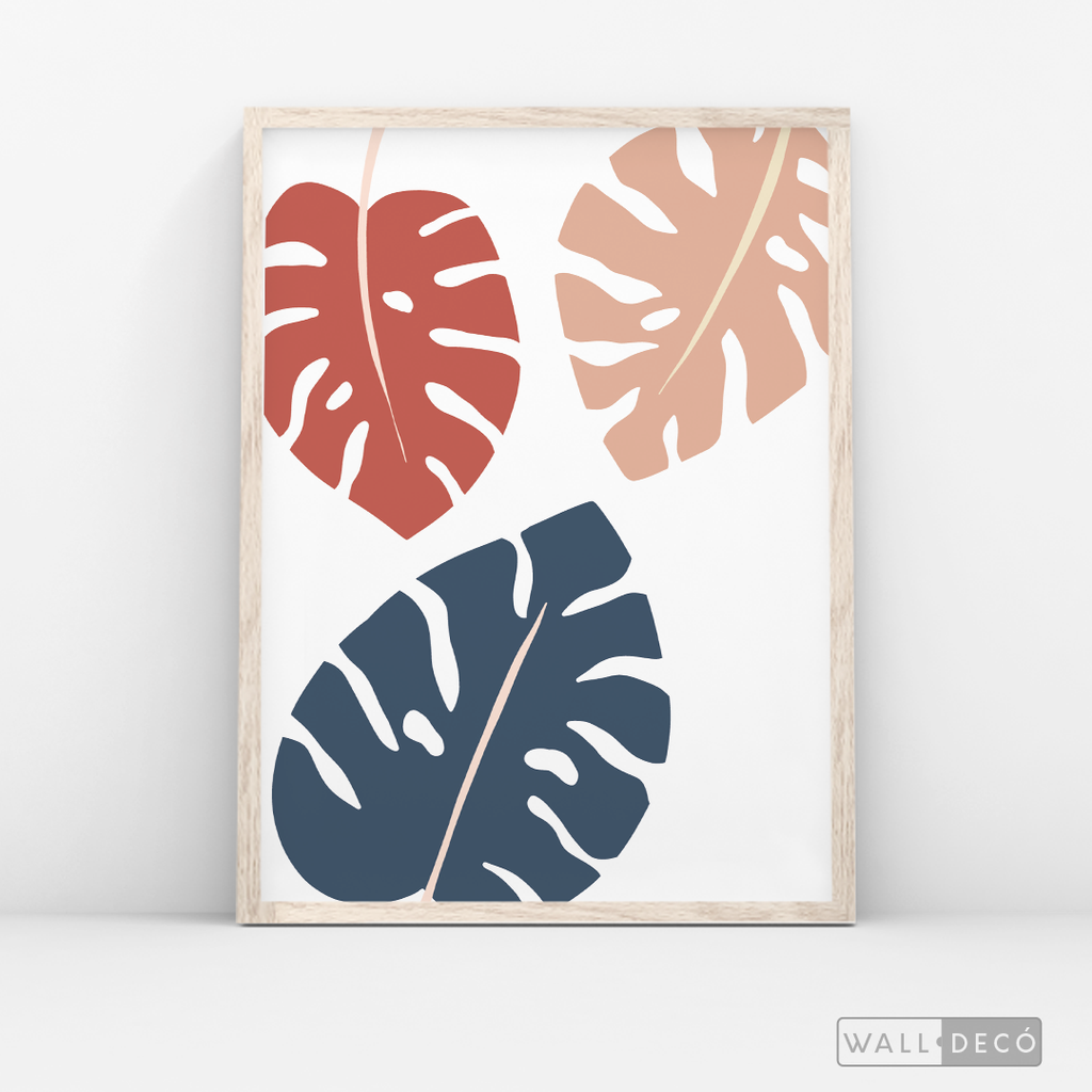 Cuadro Boho Monstera color