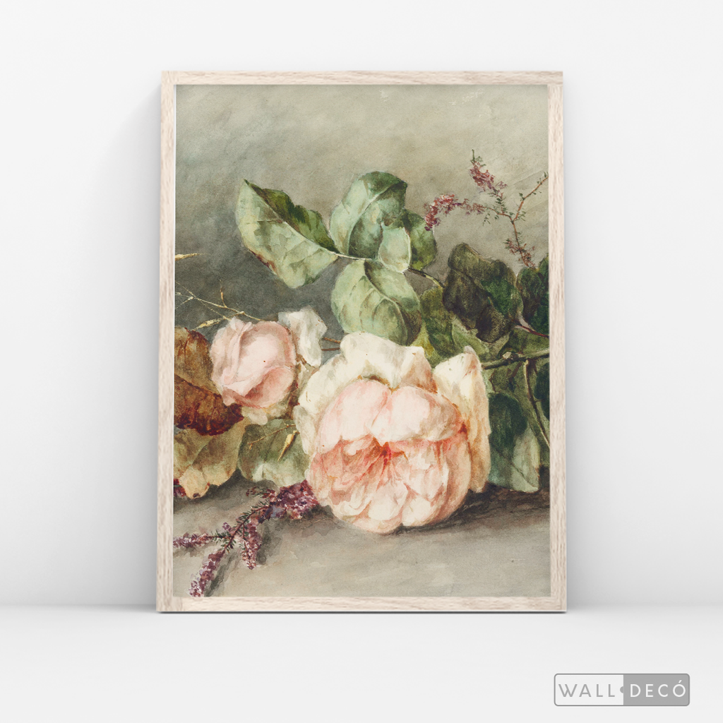 Cuadro Arte Vintage Rose