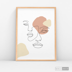 Cuadro Face Lines Simpatía