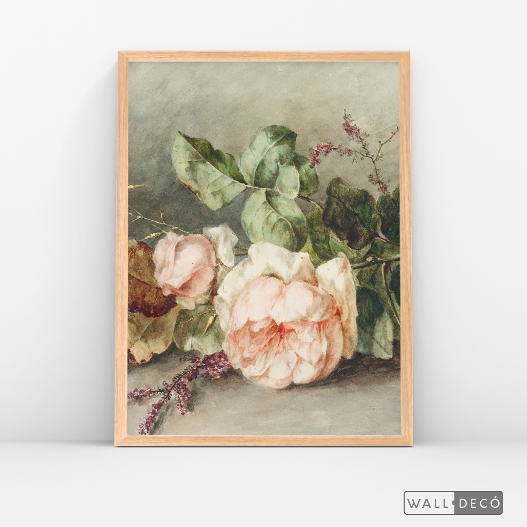 Cuadro Arte Vintage Rose