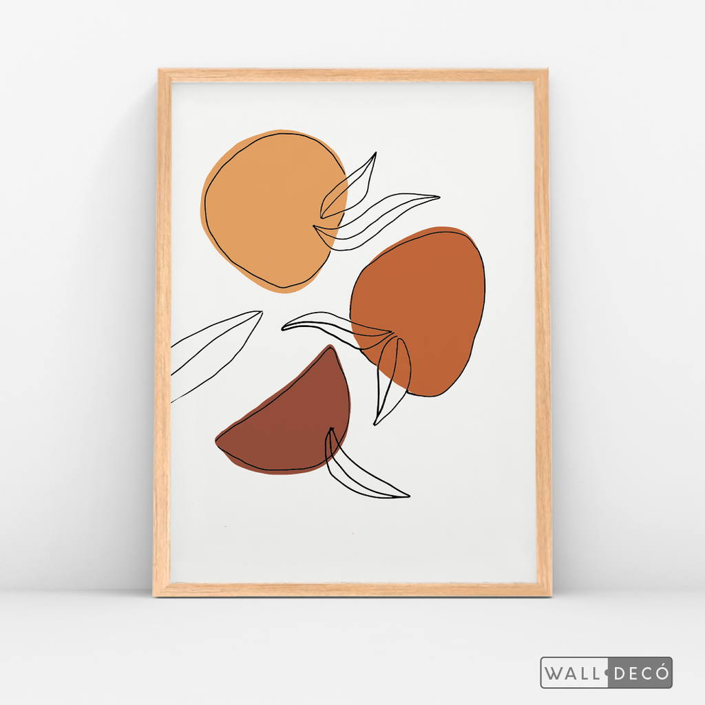 Cuadro Minimalista Cerezas