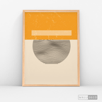 Cuadro Abstracto Minimal Sunset Yellow