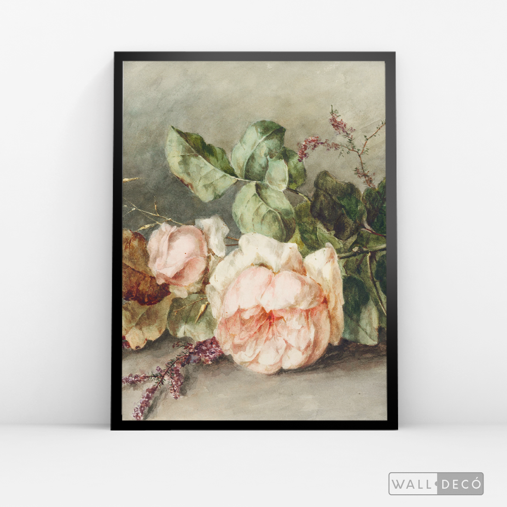 Cuadro Arte Vintage Rose
