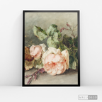 Cuadro Arte Vintage Rose