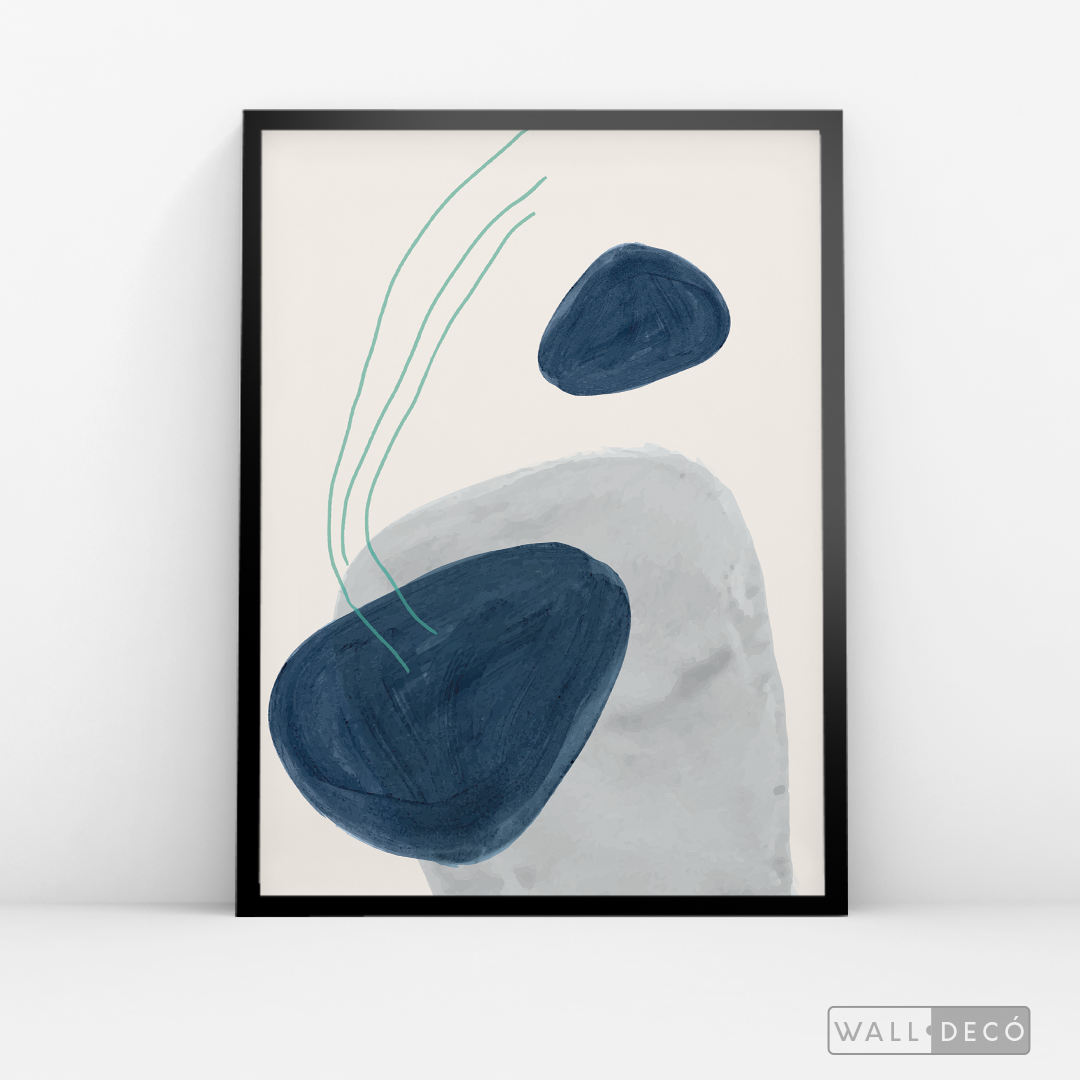 Cuadro Abstracto Calma en Azul