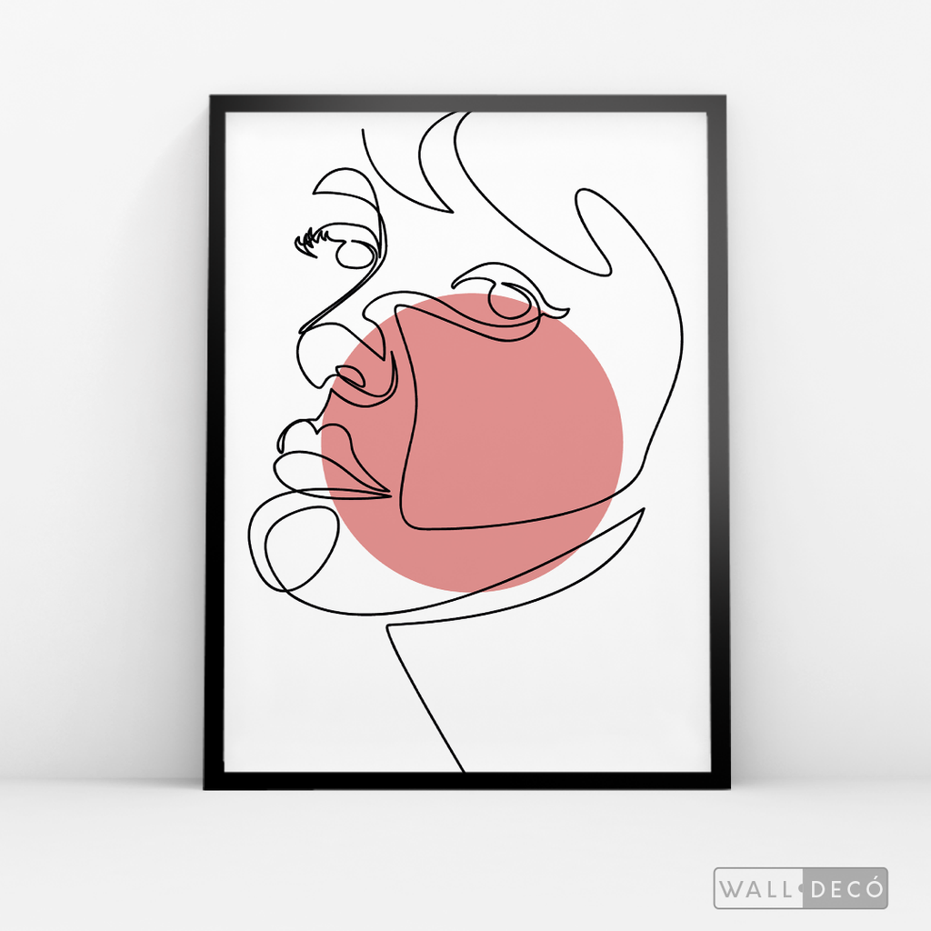 Cuadro Face Lines Eva