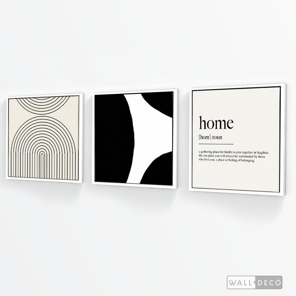 Tríptico Minimalista Home