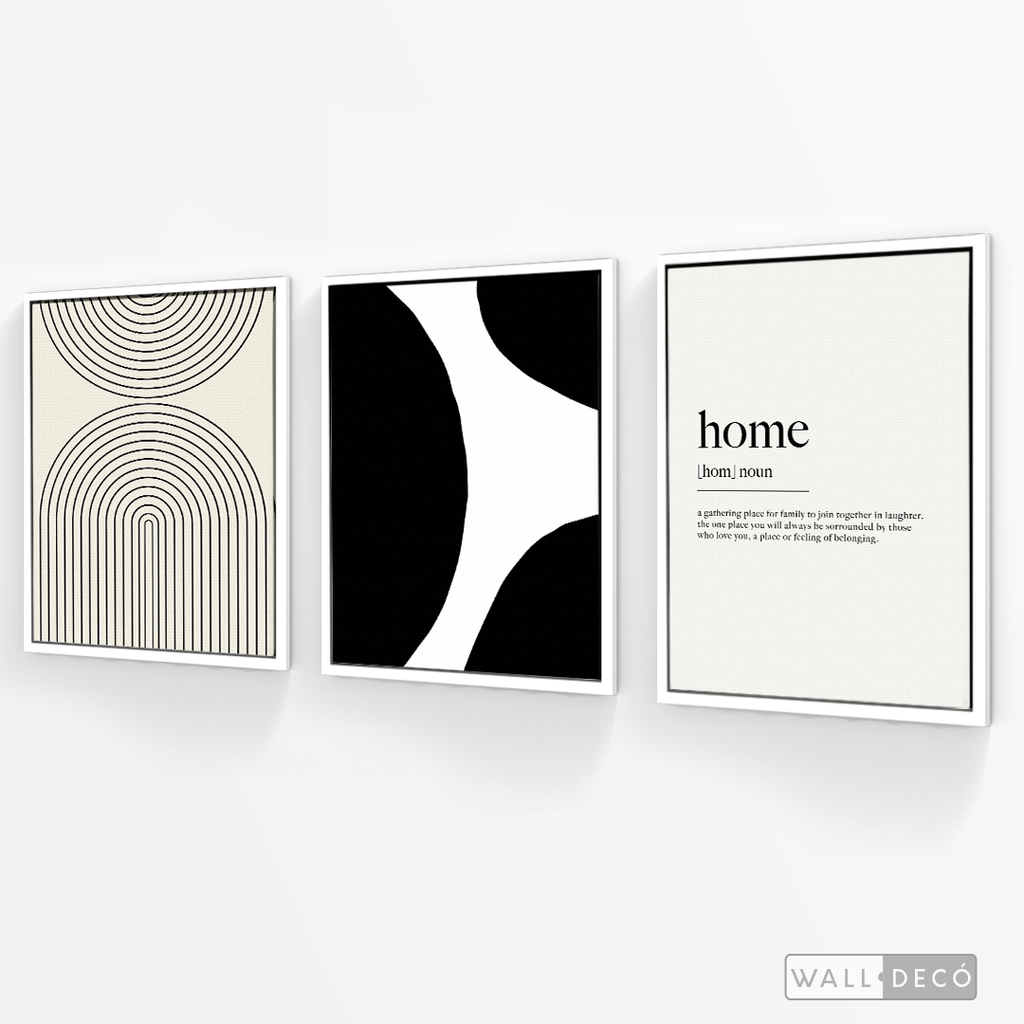 Tríptico Minimalista Home