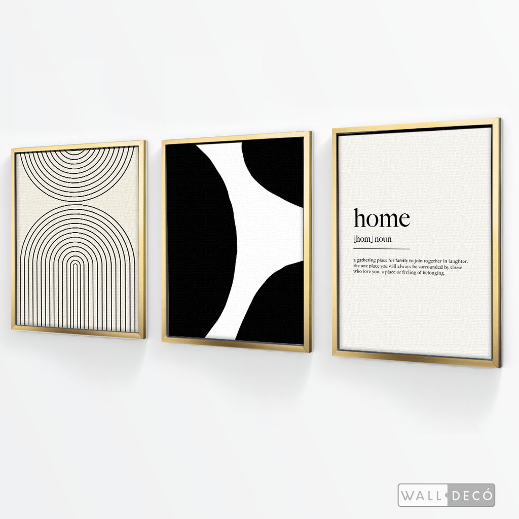 Tríptico Minimalista Home