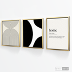 Tríptico Minimalista Home