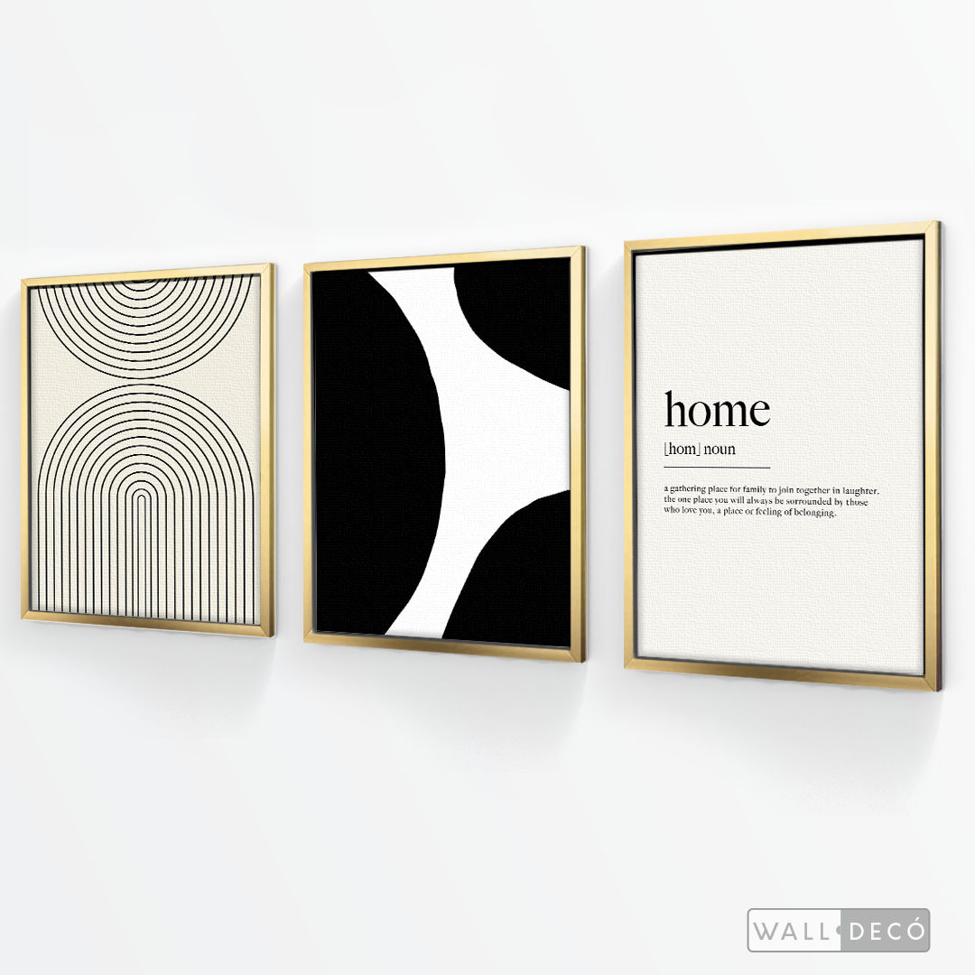 Tríptico Minimalista Home