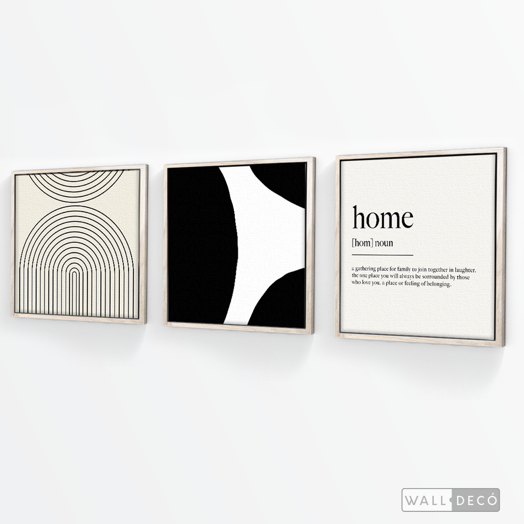 Tríptico Minimalista Home