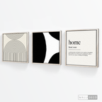 Tríptico Minimalista Home