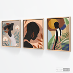 Tríptico Mujeres Afro