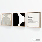 Tríptico Minimalista Home