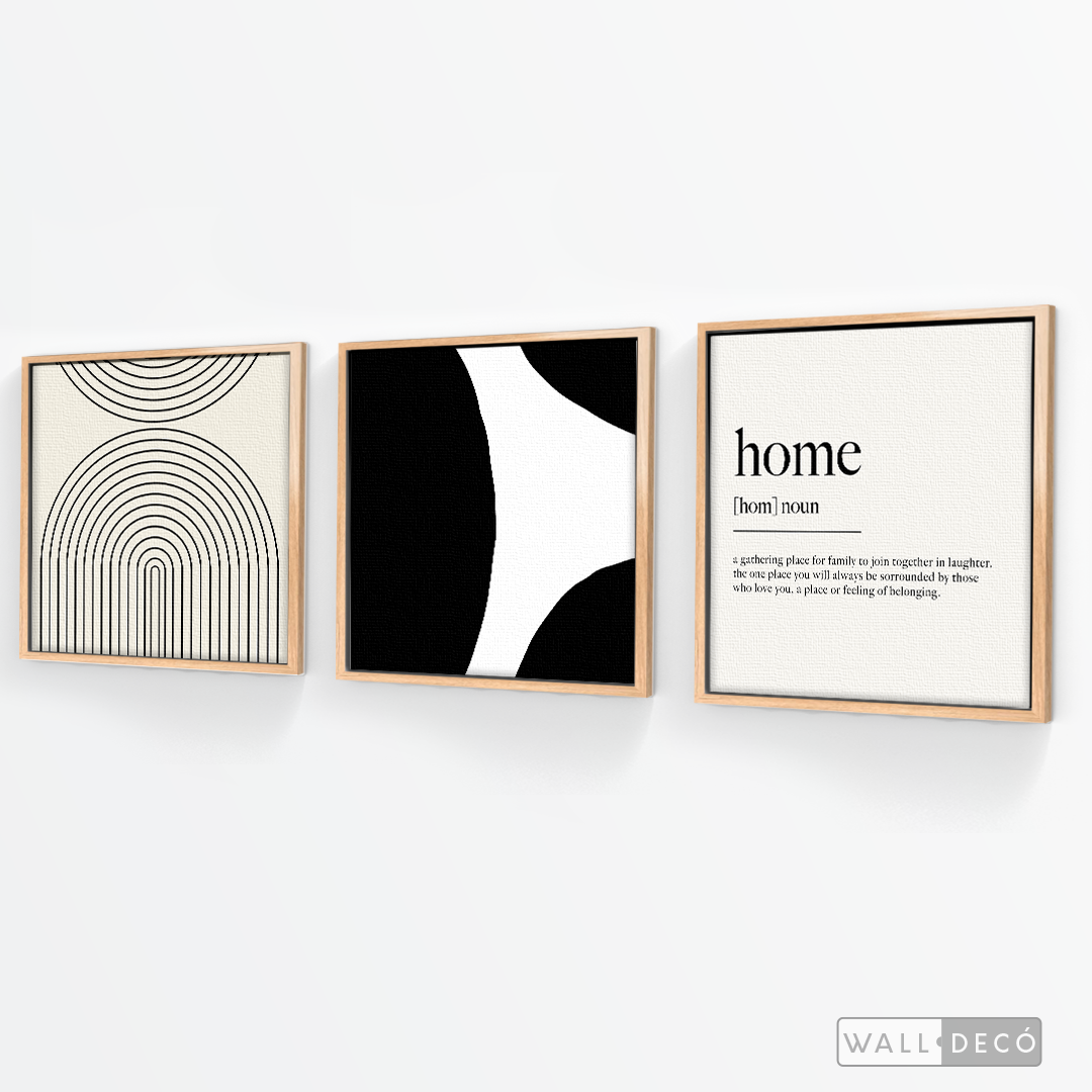 Tríptico Minimalista Home