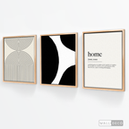 Tríptico Minimalista Home