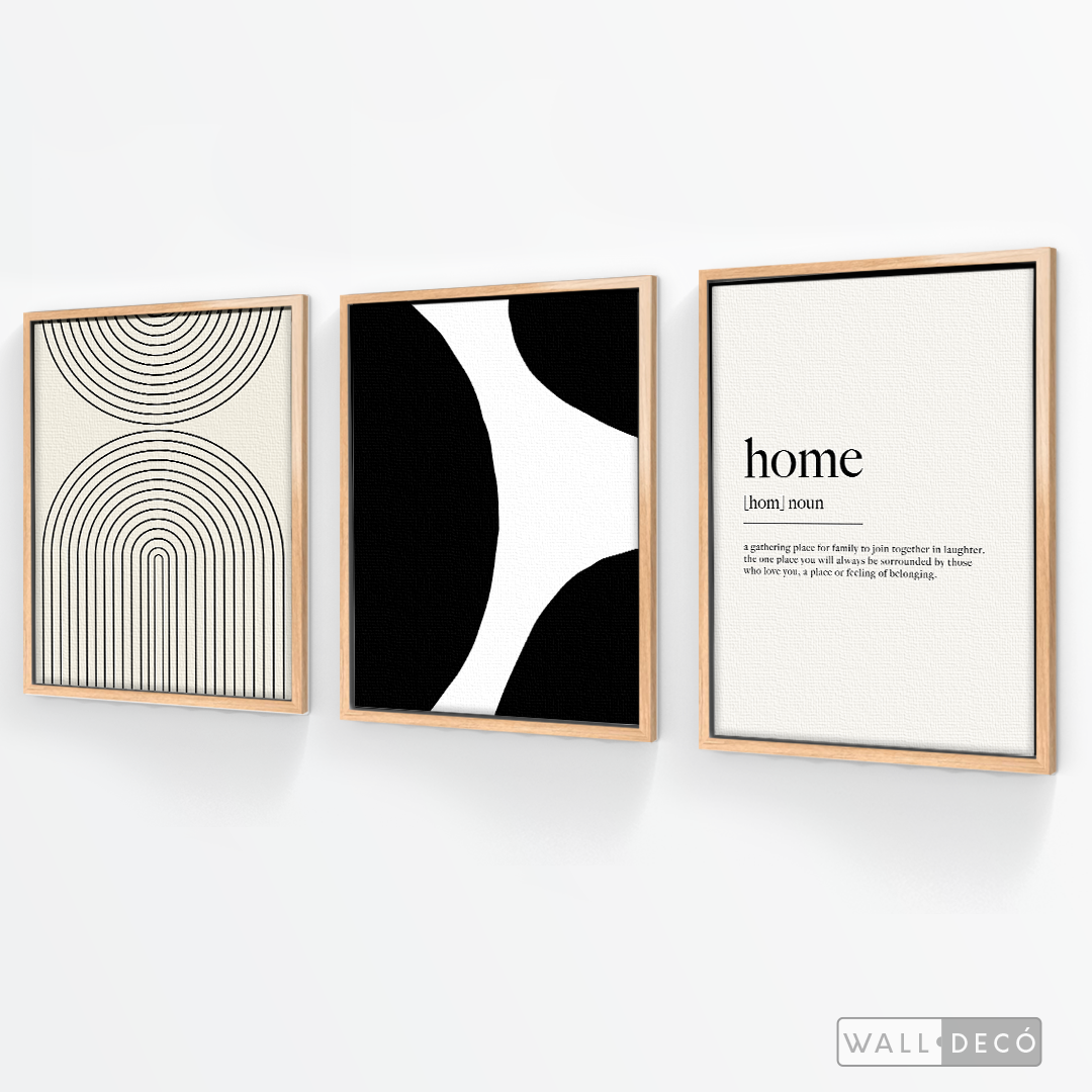 Tríptico Minimalista Home
