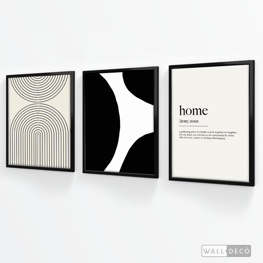 Tríptico Minimalista Home