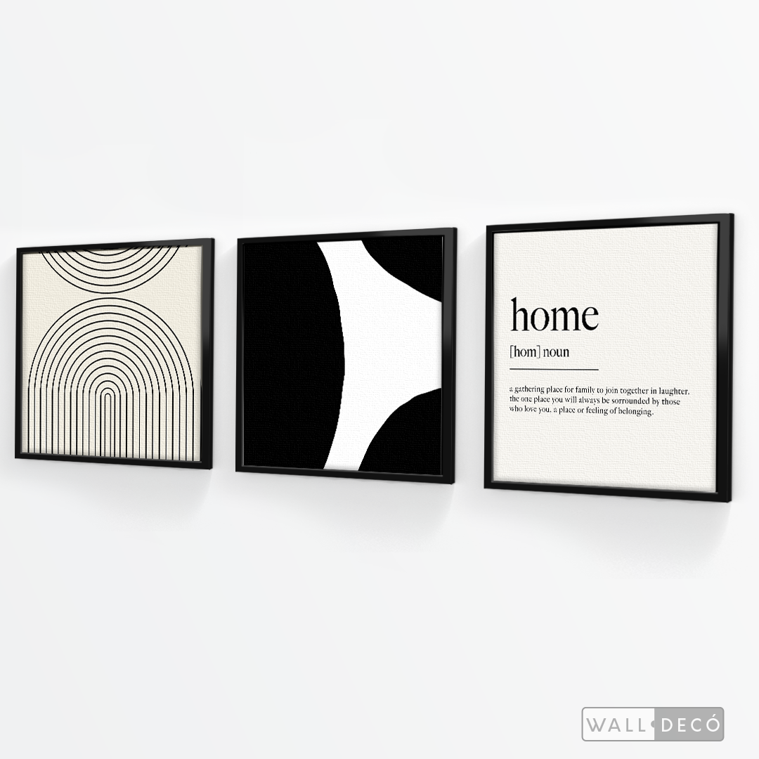 Tríptico Minimalista Home