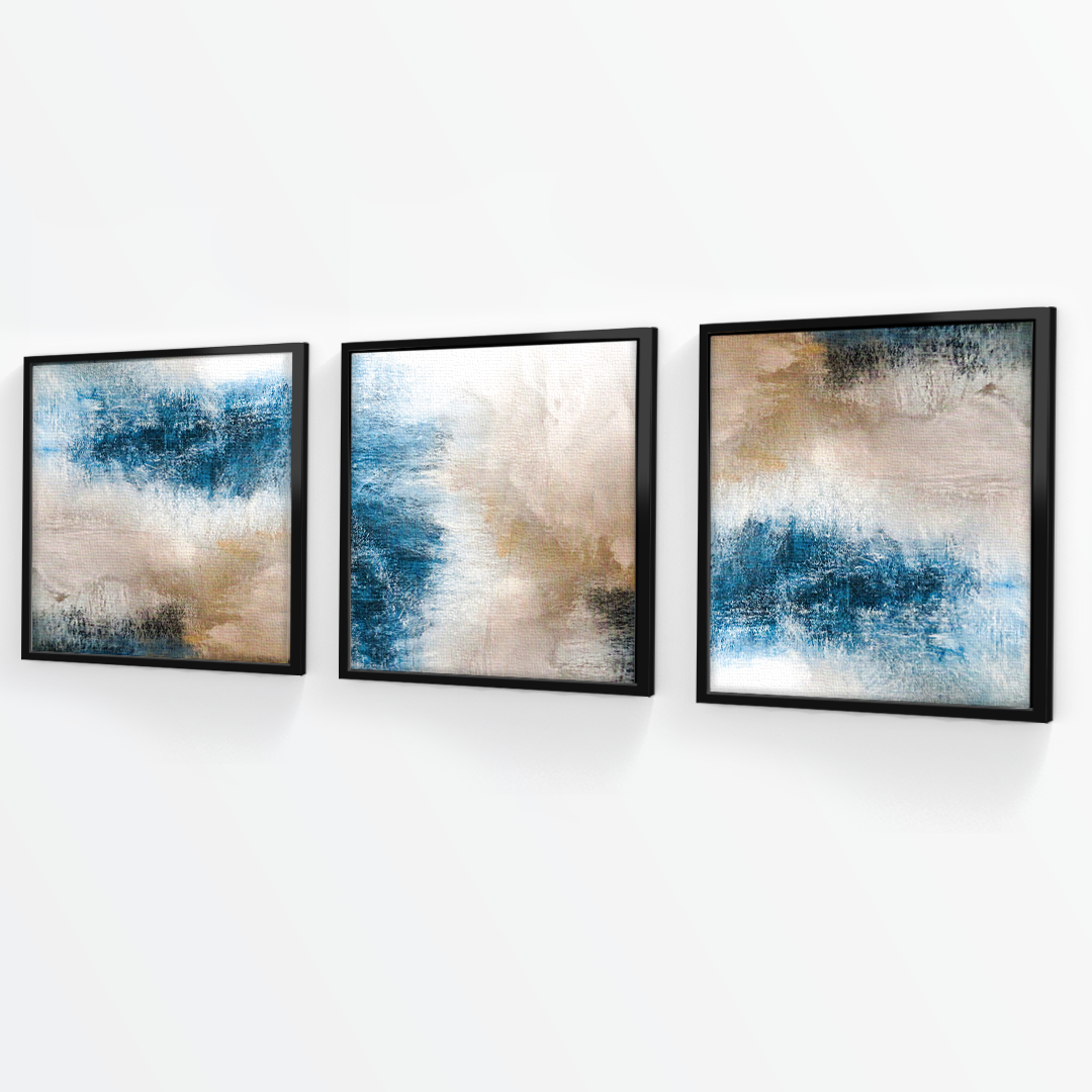 Tríptico Minimalista Tierra y Agua (Set x 3)