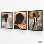 Tríptico Mujeres Afro