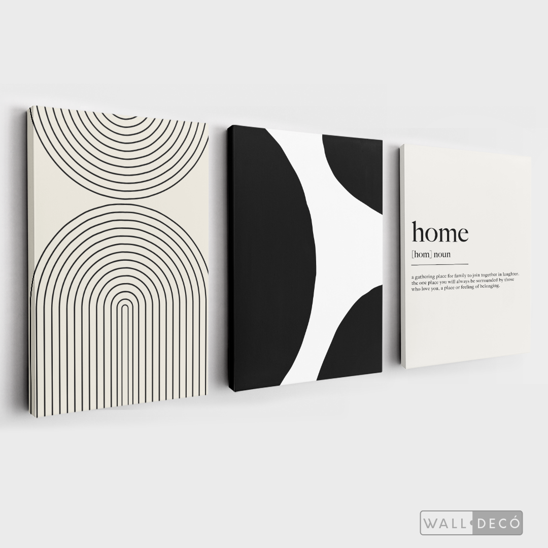 Tríptico Minimalista Home