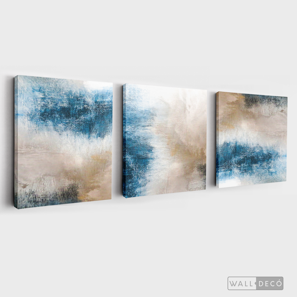 Tríptico Minimalista Tierra y Agua (Set x 3)
