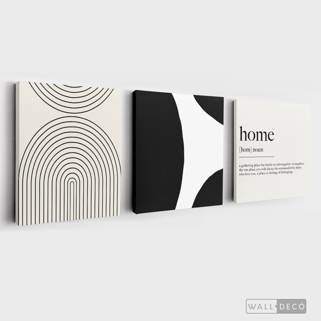 Tríptico Minimalista Home