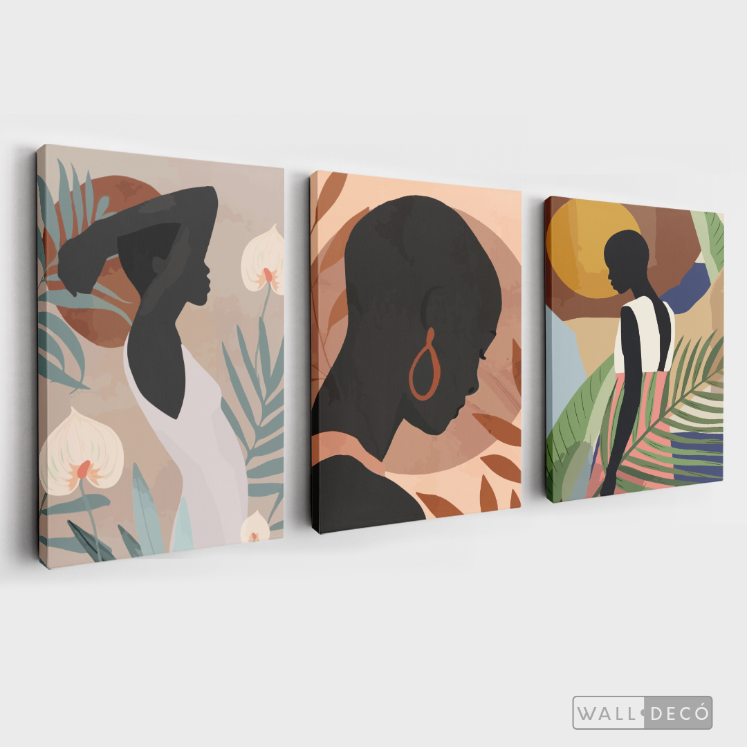 Tríptico Mujeres Afro