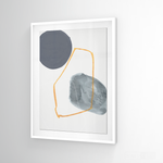 Cargar imagen en el visor de la galería, Cuadro Abstracto Nórdico Azul Dos
