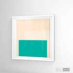 Cargar imagen en el visor de la galería, Cuadro Abstracto Minimal Sunset Menta
