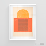 Cargar imagen en el visor de la galería, Cuadro Abstracto Minimal Sunset Orange
