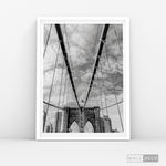 Cargar imagen en el visor de la galería, Cuadro New York Brooklyn Bridge Vertical
