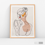 Cargar imagen en el visor de la galería, Cuadro Mujer Line Art
