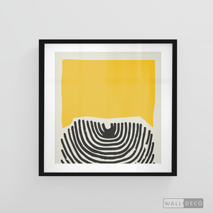 Cuadro Abstracto Amarillo