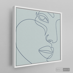 Cargar imagen en el visor de la galería, Cuadro Face Lines Azul Dos
