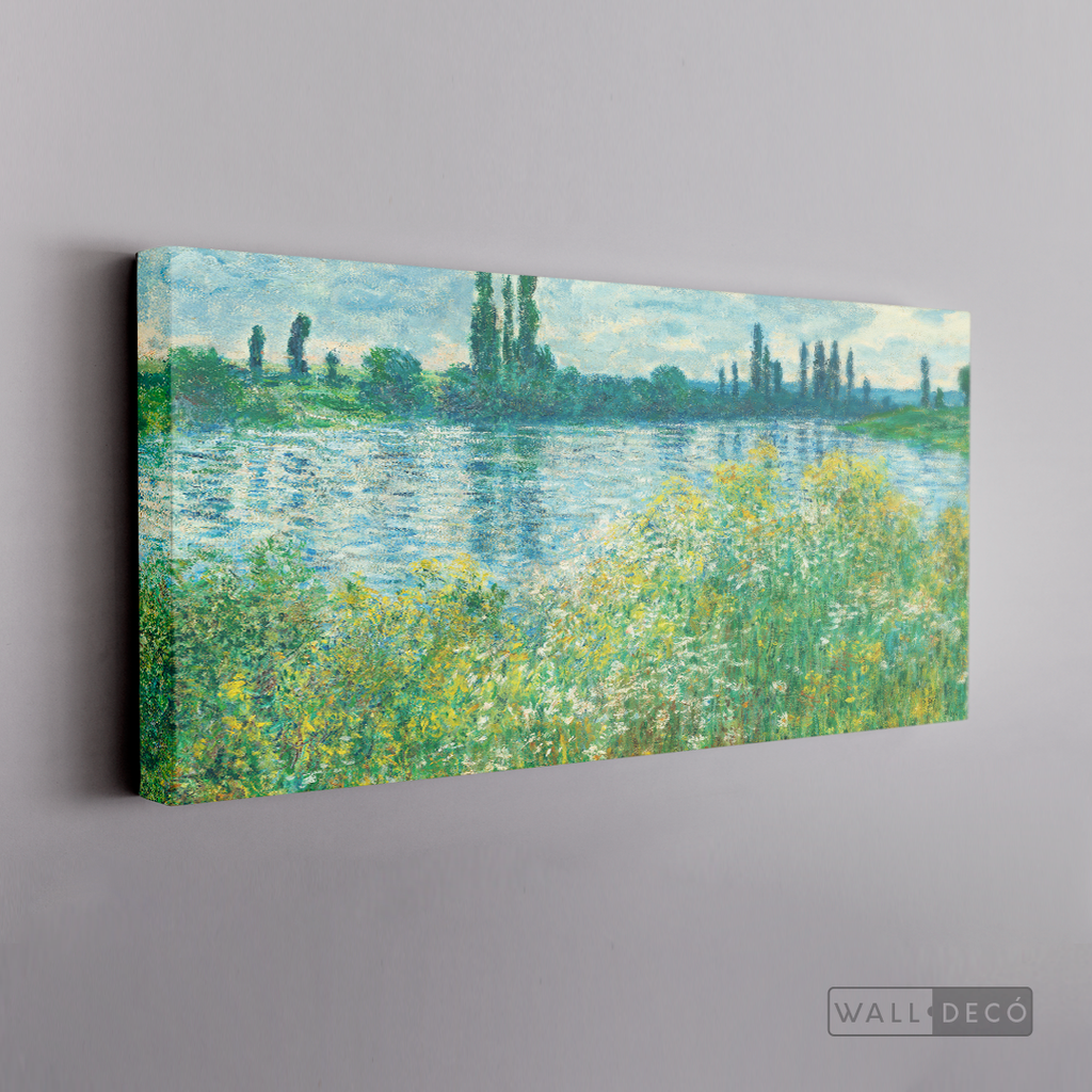 Cuadro Arte Los Bancos del Sena, Claude Monet